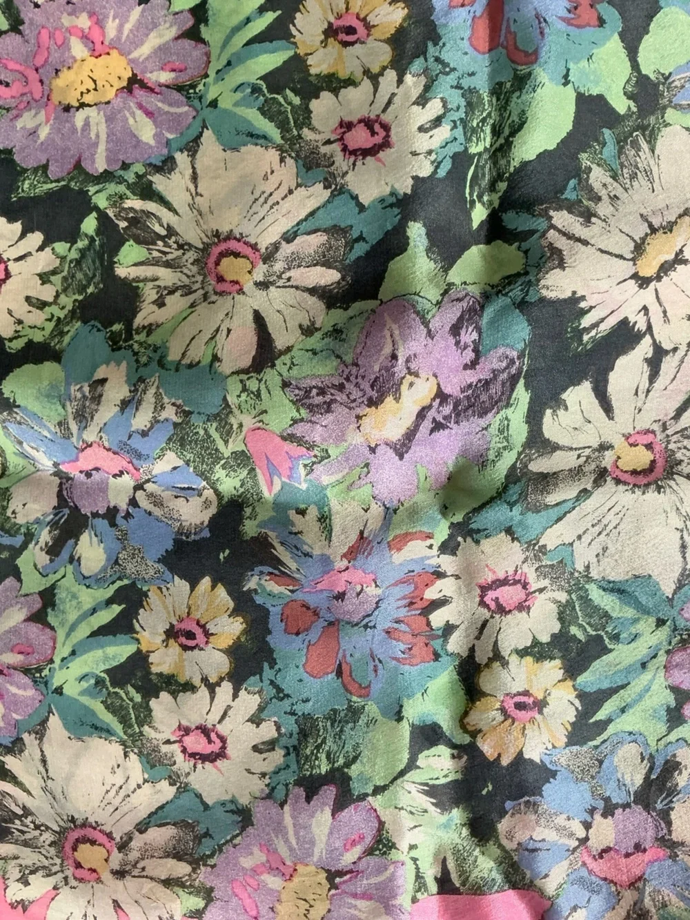 Acute Vintage Silk Floral Scarf